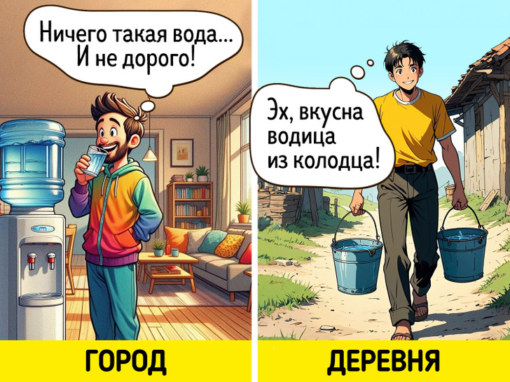 18 комиксов о том, что жизнь в городе и в деревне — это небо и земля, особенно летом
