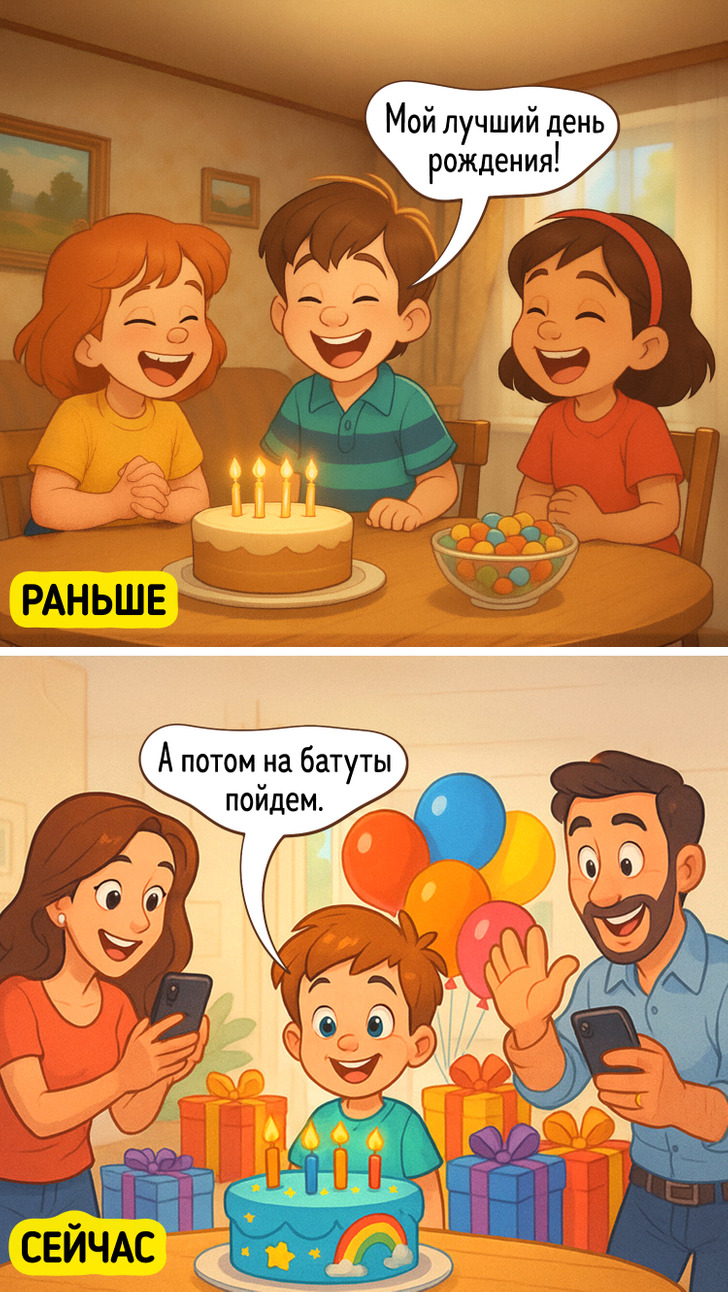 15 комиксов, объясняющих, почему родительство сейчас и тогда — две разные вселенные