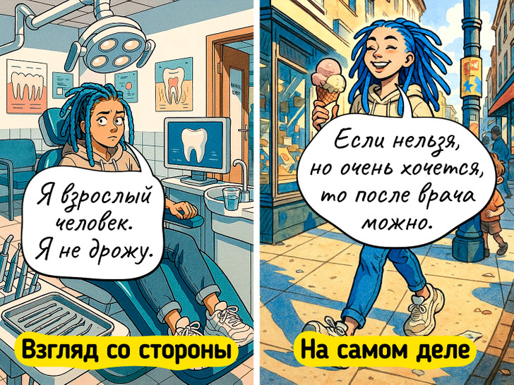 15 честных комиксов о том, что «быть взрослым» — это просто хорошо притворяться