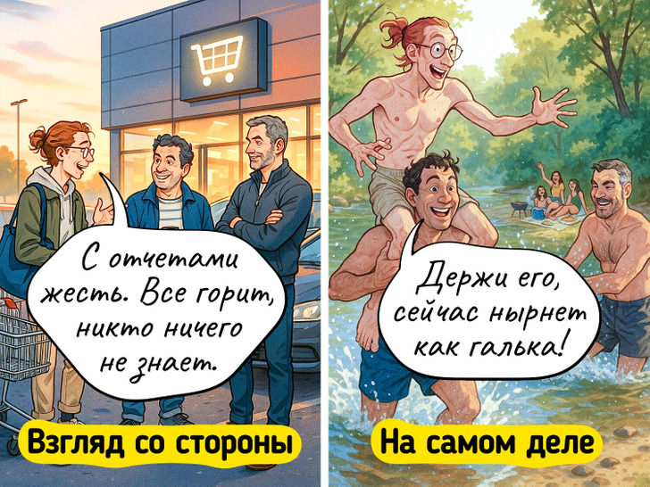 15 честных комиксов о том, что «быть взрослым» — это просто хорошо притворяться