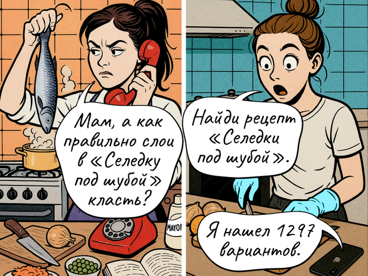 18 метких комиксов о том, как изменилась наша жизнь после появления смартфонов / Sololaki