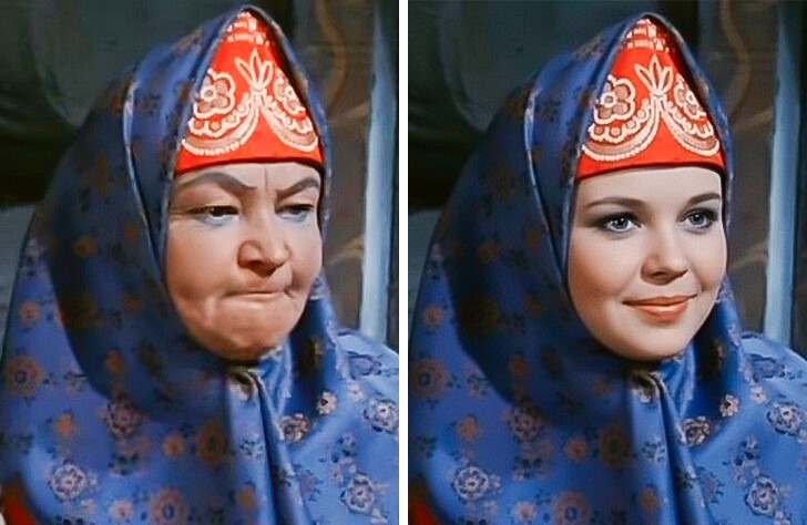 Мачеха из фильма Морозко в молодости