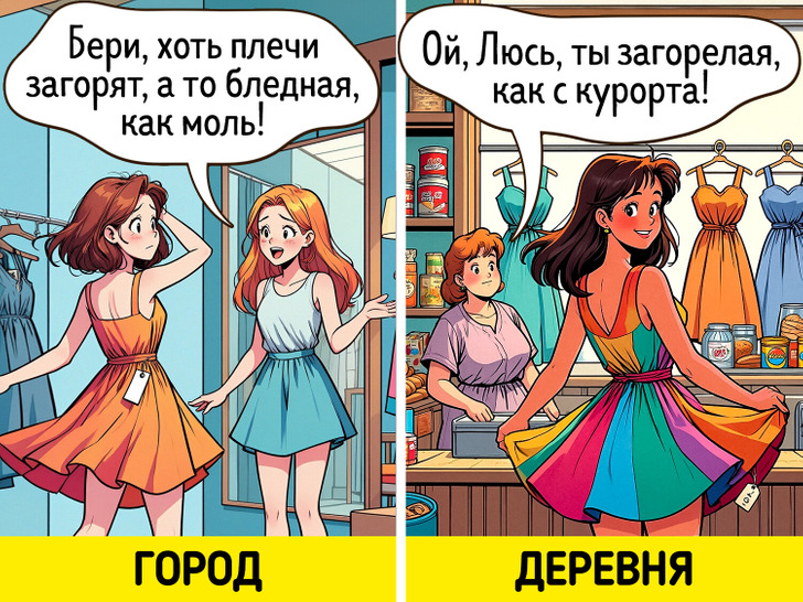 18 комиксов о том, что жизнь в городе и в деревне — это небо и земля, особенно летом
