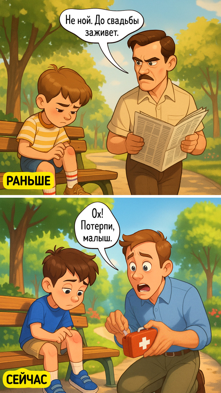 15 комиксов, объясняющих, почему родительство сейчас и тогда — две разные вселенные