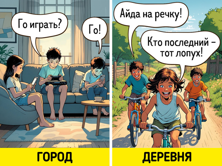18 комиксов о том, что жизнь в городе и в деревне — это небо и земля, особенно летом